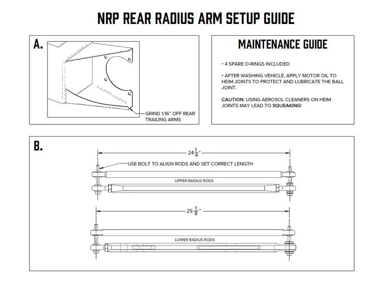 Nrp Polaris Rzr Rs1 Billet High Clearance Radius Rods 5