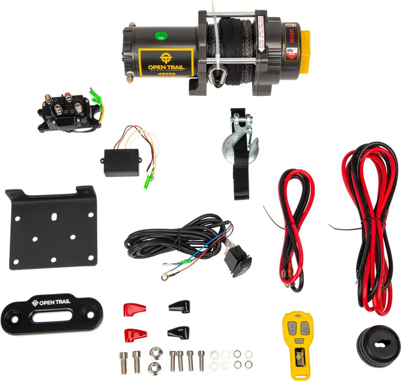 Open Trail 4500Lb Synthetic Rope Winch 1
