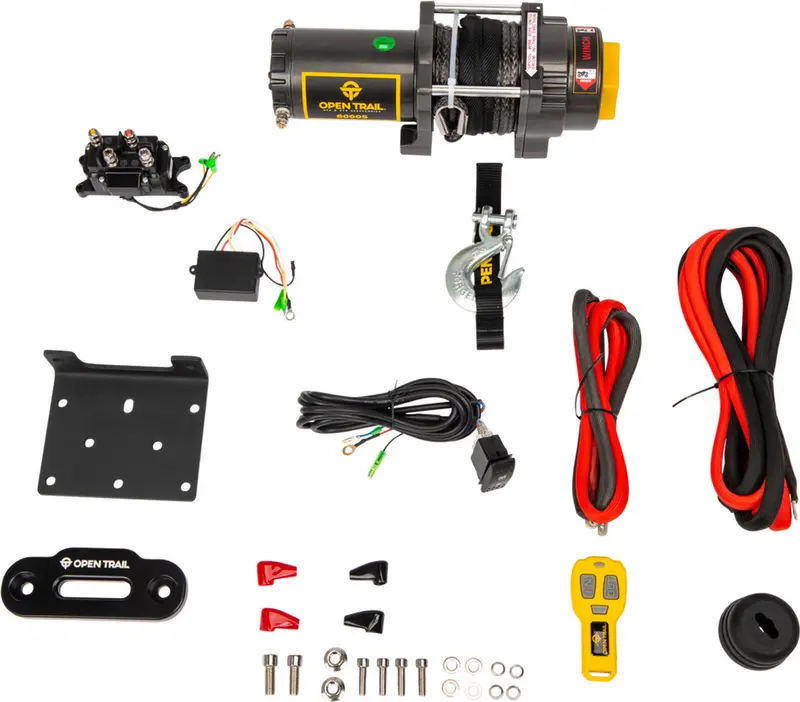 Open Trail 6000Lb Synthetic Rope Winch 2