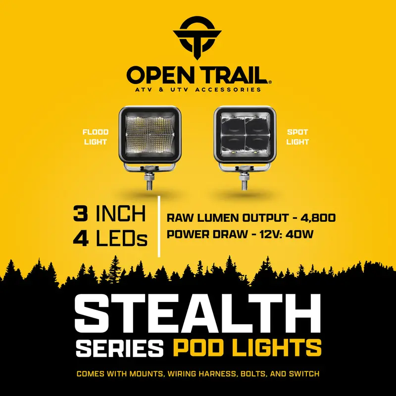 Open Trail Stealth Led Pods - Spot 2