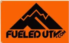 Orange Fueled Utv Dune Flag 12" X 18" 1