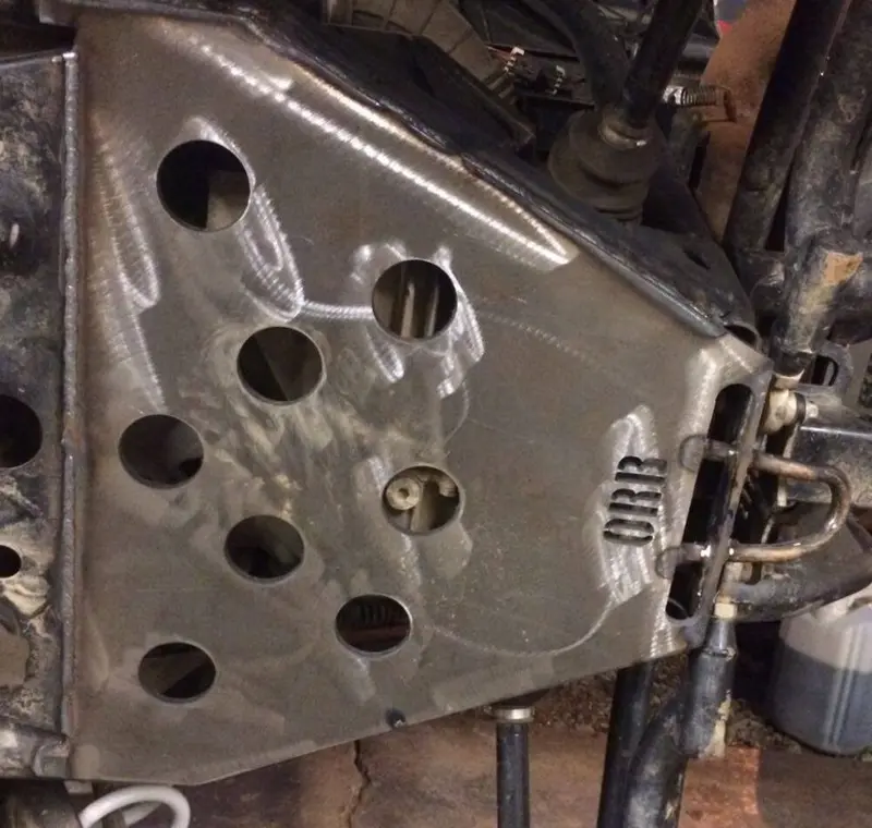 Orb Polaris Rzr Xp Turbo Bash Plate Weld On - Raw 1