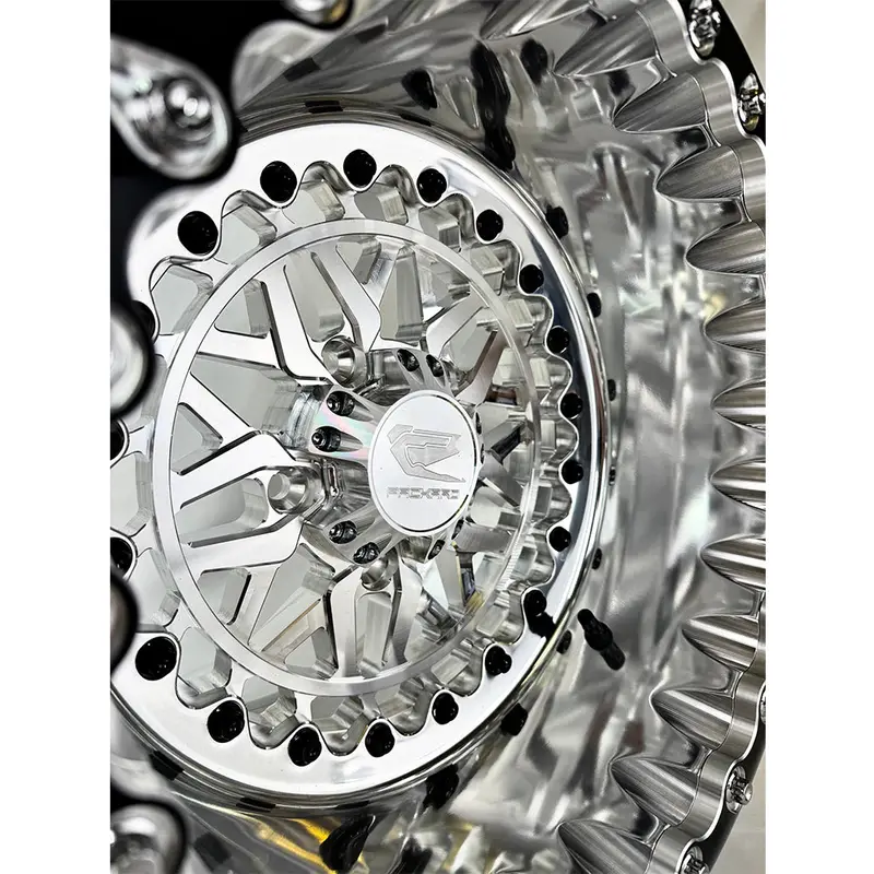 Packard Performance Apollo Ff Forged Polished Beadlock Wheel (5 Lug) - Silver 3