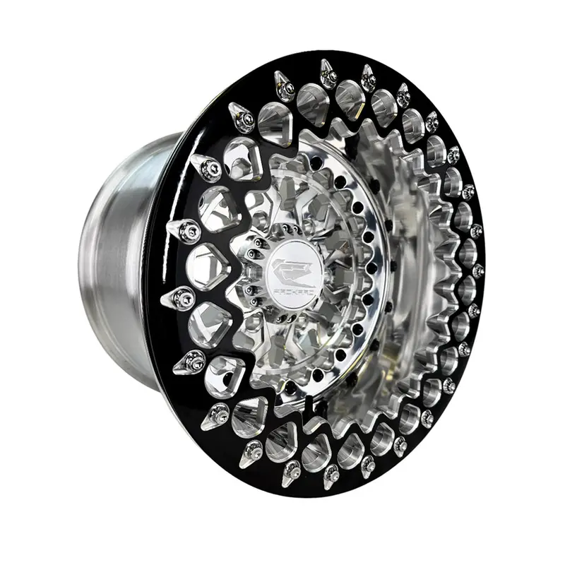 Packard Performance Apollo Ff Forged Polished Beadlock Wheel (6 Lug) - Silver 1