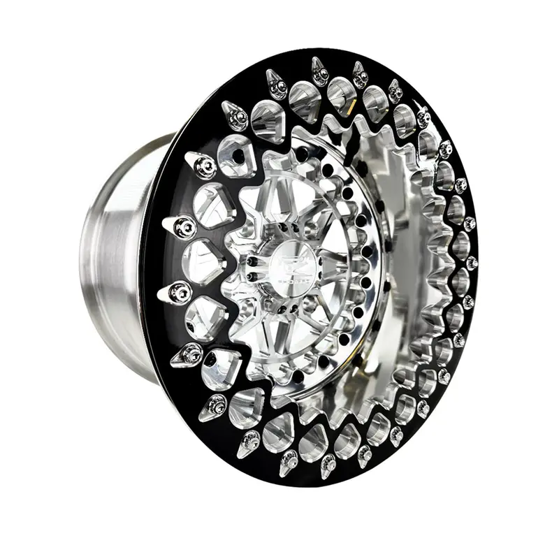 Packard Performance Apollo Ff Forged Polished Beadlock Wheel - Silver 1