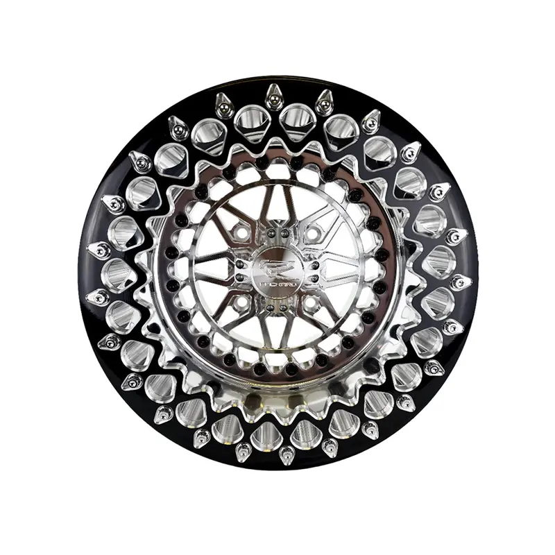 Packard Performance Apollo Ff Forged Polished Beadlock Wheel - Silver 2