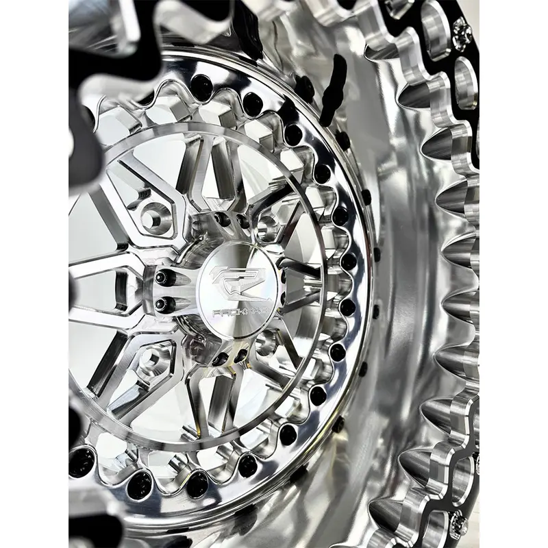 Packard Performance Apollo Ff Forged Polished Beadlock Wheel - Silver 3
