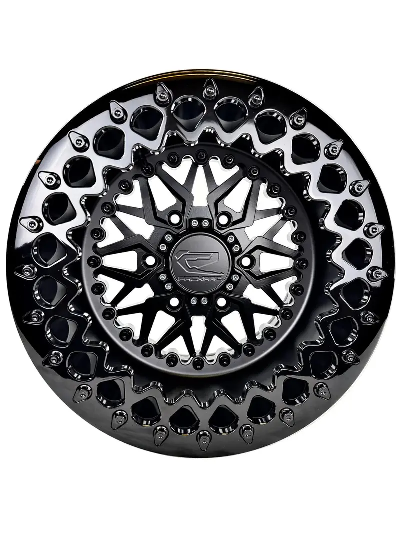 Packard Performance Can-Am Maverick R Midnight Series Impact Forged Beadlock Wheel (6-Lug) 2