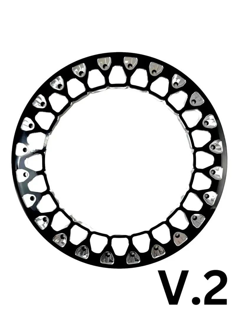 Packard Performance Can-Am Maverick R Midnight Series Impact Forged Beadlock Wheel (6-Lug) 5