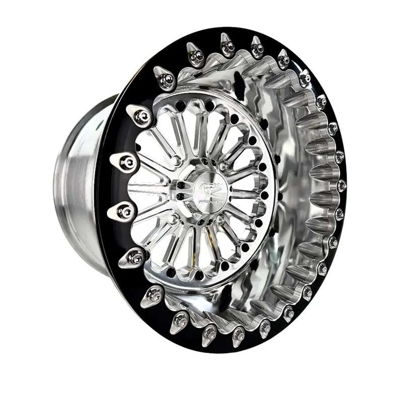 Packard Performance Element Ff Forged Polished Beadlock Wheel - Silver 1