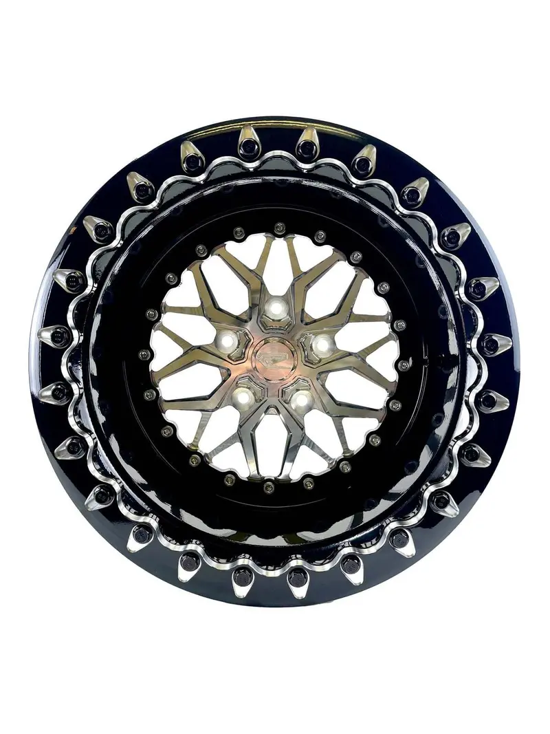 Packard Performance Polaris Rzr Pro R Impact - Beadlock - Silver 5X4.5 By Ultra-Light 1