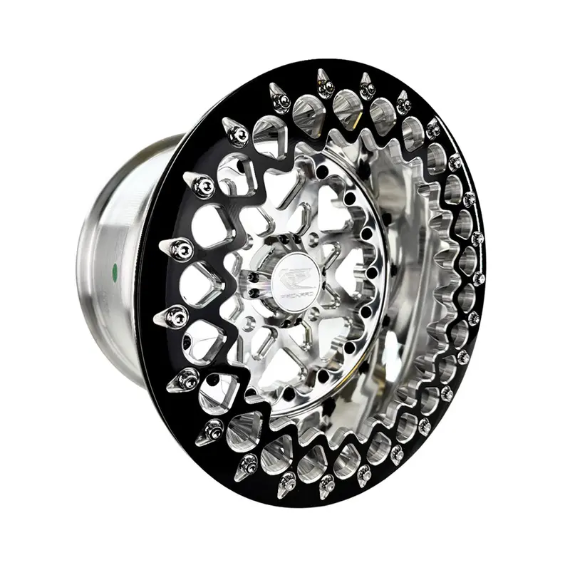 Packard Performance V2 Ff Forged Polished Beadlock Wheel - Silver 1