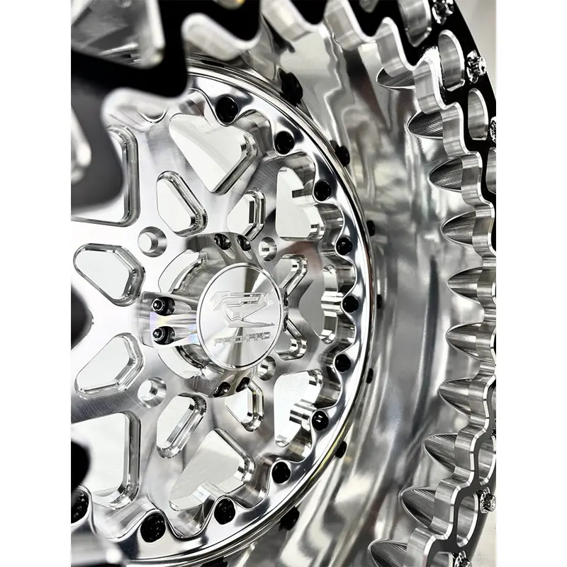 Packard Performance V2 Ff Forged Polished Beadlock Wheel - Silver 3