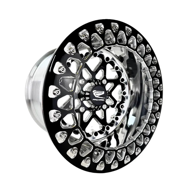 Packard Performance V2 Super Star Ff Forged Polished Beadlock Wheel - Gloss Black 1
