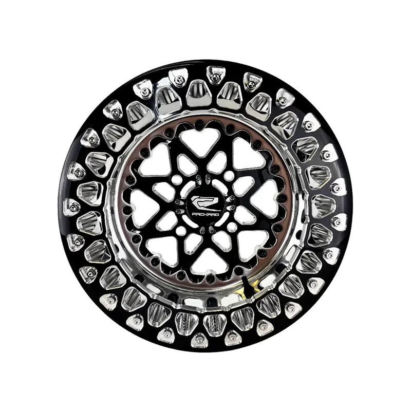 Packard Performance V2 Super Star Ff Forged Polished Beadlock Wheel - Gloss Black 2