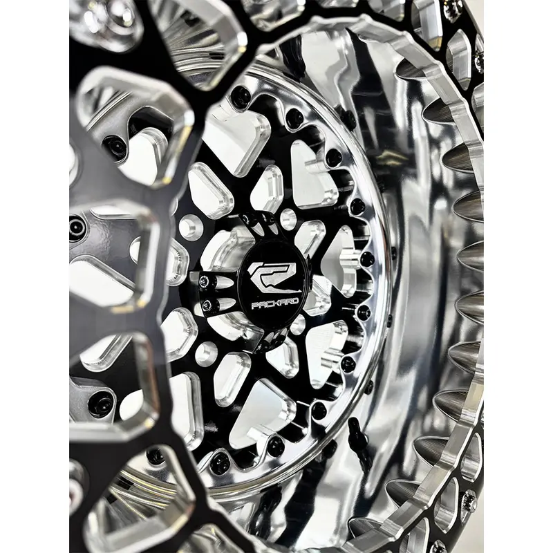 Packard Performance V2 Super Star Ff Forged Polished Beadlock Wheel - Gloss Black 3