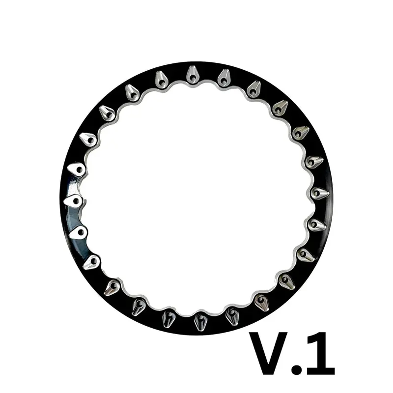 Packard Performance V2 Super Star Ff Forged Polished Beadlock Wheel - Gloss Black 4