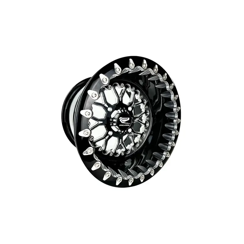 Packard Performance Wishbone Ff Forged Beadlock Wheel - Gloss Black 1