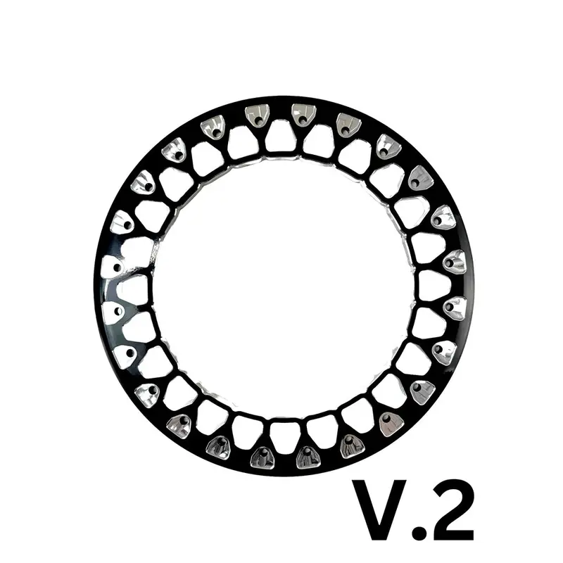 Packard Performance Wishbone Ff Forged Polished Beadlock Wheel (5 Lug) - Silver 5