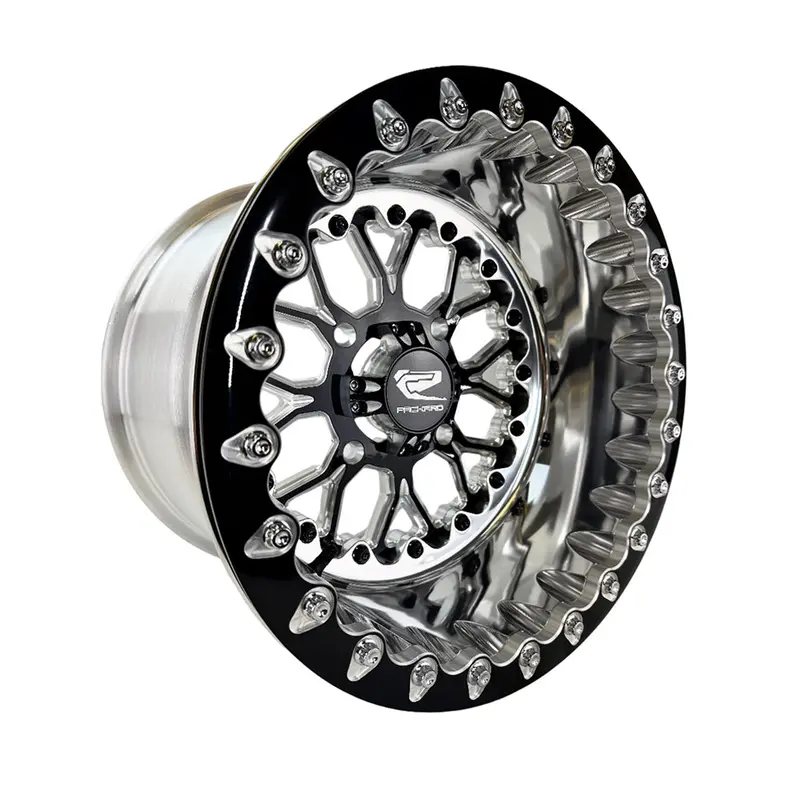 Packard Performance Wishbone Ff Forged Polished Beadlock Wheel - Gloss Black 1