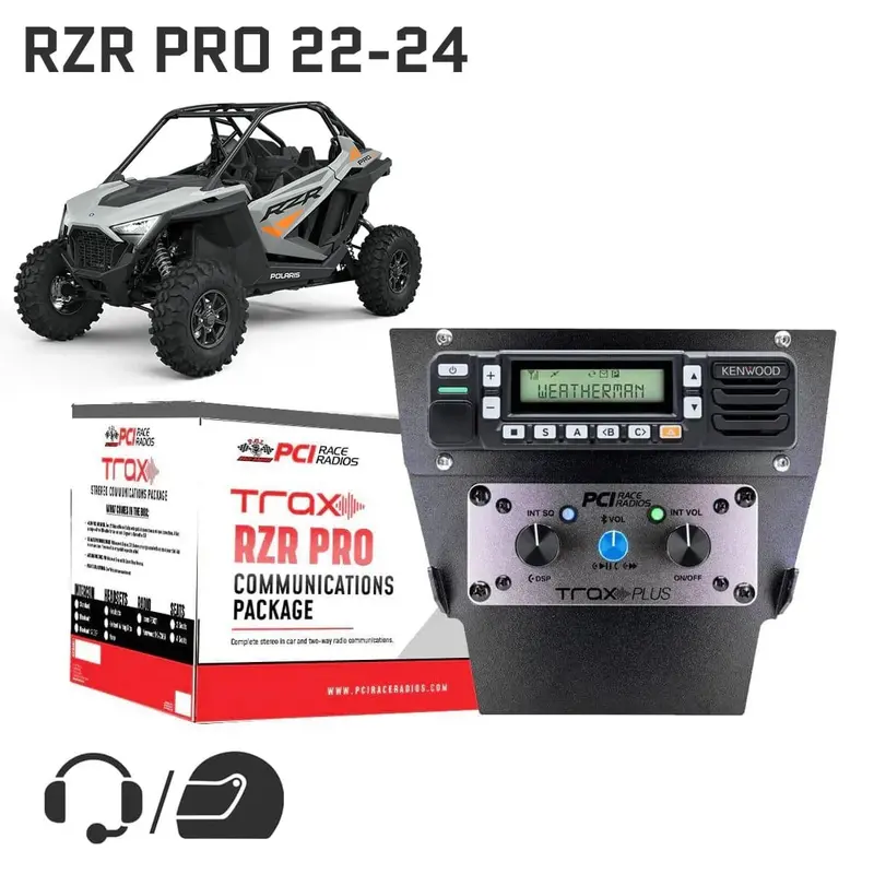 Pci Race Radios '22-'24 Polaris Rzr Pro Xp/R Trax Stereo Complete Communications Package 1