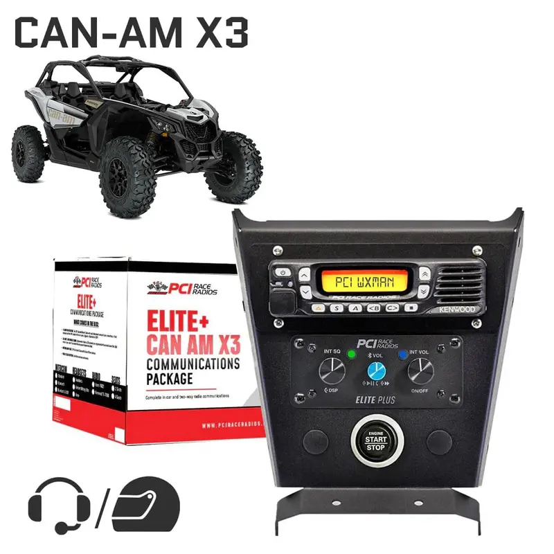 Pci Race Radios Can-Am Maverick X3 Elite Complete Communications Package 1