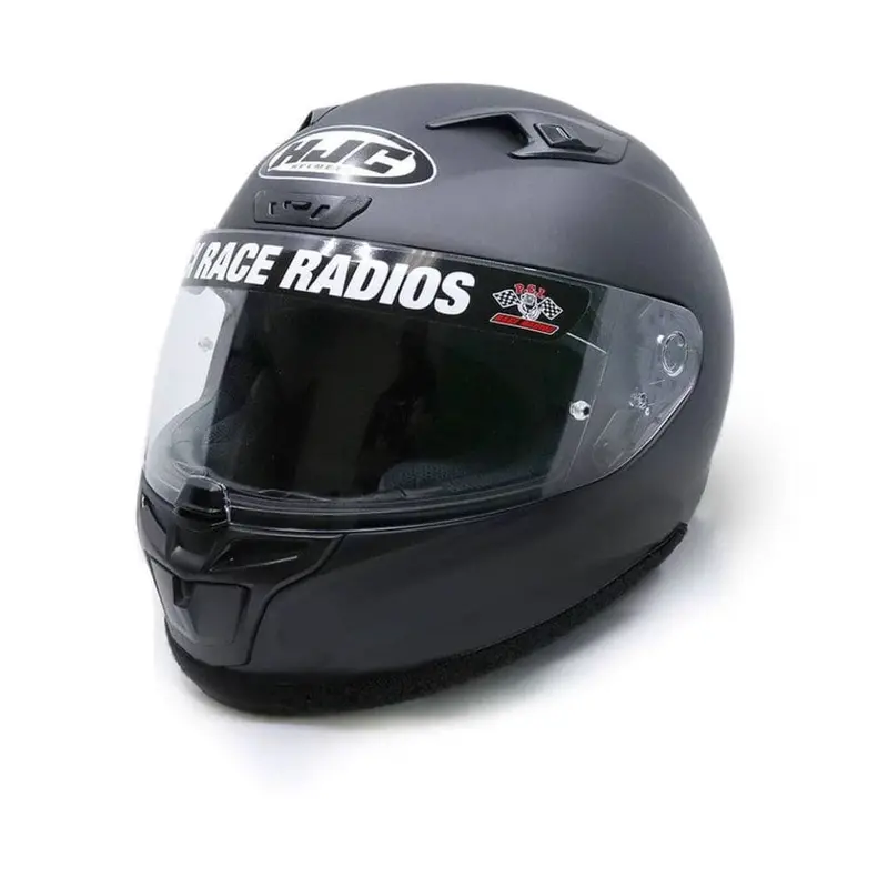 PCI Race Radios DOT-Certified HJC i10 Black Full-Face Racing Helmet