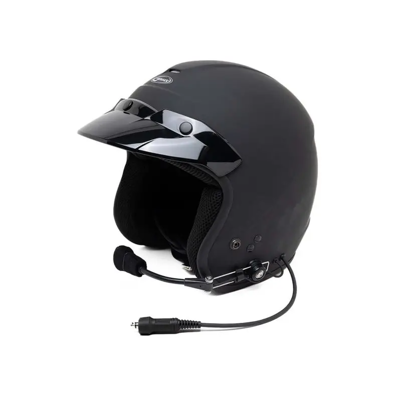Pci Race Radios Gmax Of-2 Open Face Dot Helmet 2