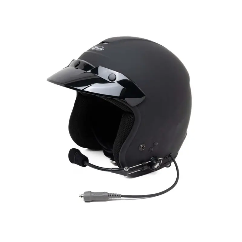 Pci Race Radios Gmax Of-2 Open Face Dot Helmet 3