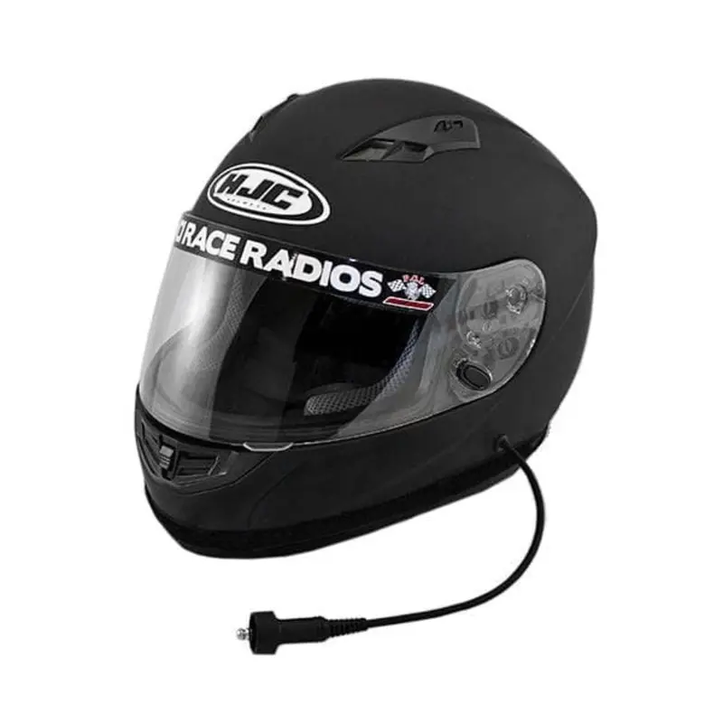 Pci Race Radios Hjc Cs-R3 Dot X-Small Black Helmet 3