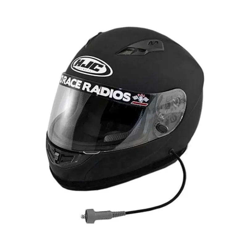 Pci Race Radios Hjc Cs-R3 Dot X-Small Black Helmet 5