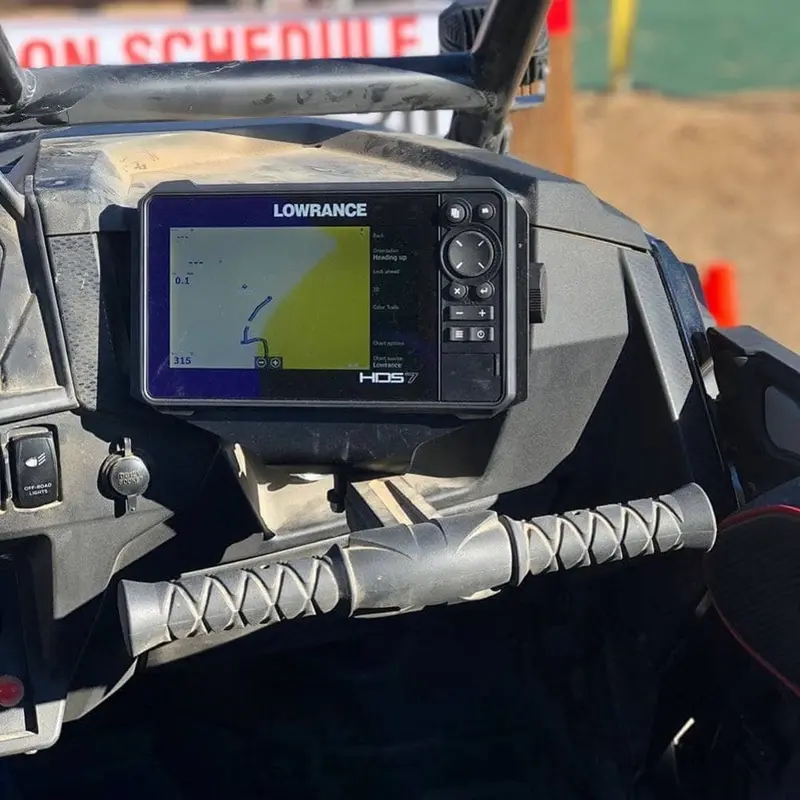 Pci Race Radios Polaris Rzr Grab Bar Gps Bracket 2