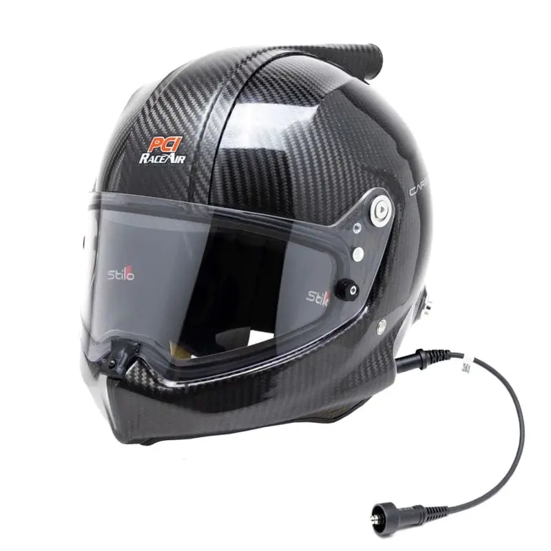 Pci Race Radios Stilo Venti Wrx Dirt Sa2020 Helmet W/ Carbon Fiber Raceair Fitting & Stilo Earcup Wiring 1