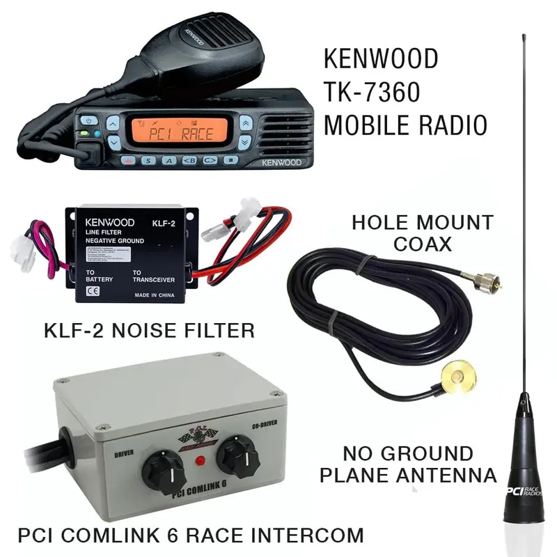 Pci Race Radios Tk-7360 Comlink 6 Race Package 1