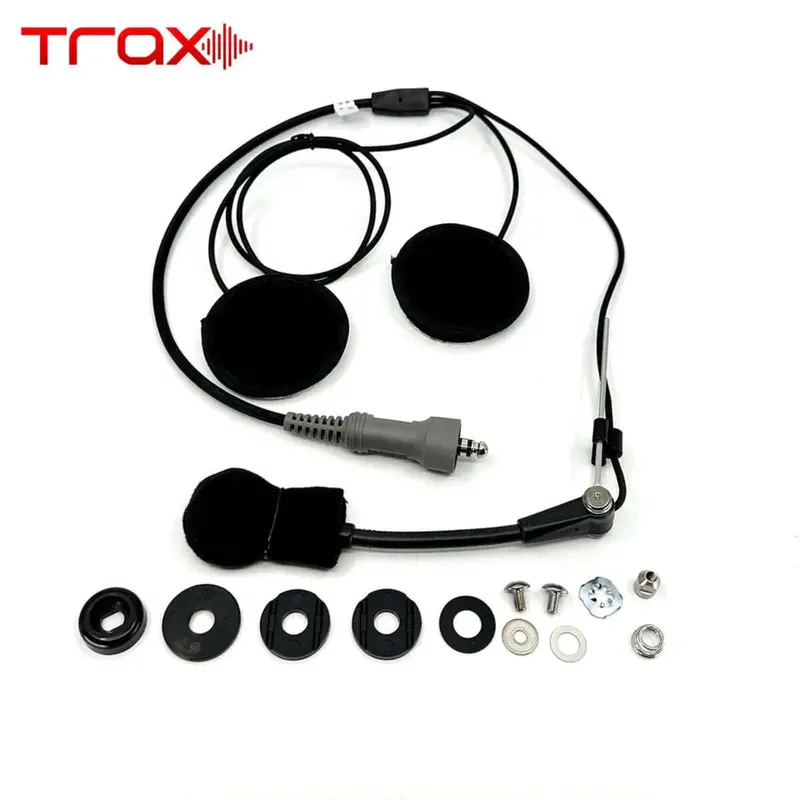 Pci Race Radios Trax Open Face Helmet Wiring Kit 2