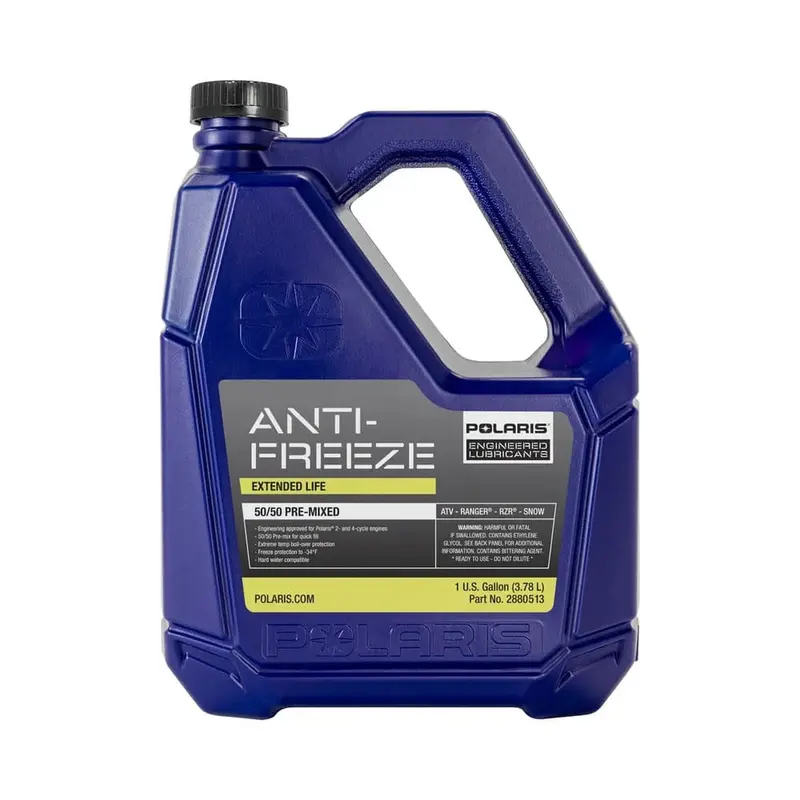 Polaris 50/50 Premix Extended Life Antifreeze Snowmobiles & Orv Aluminum Cooling Systems 2