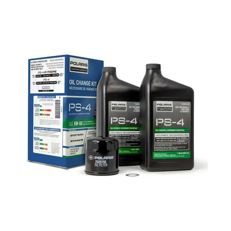 Polaris Full Synthetic Oil Change Kit - 1 Oil Filter & 2 Quarts Of Ps-4 Engine Oil 1
