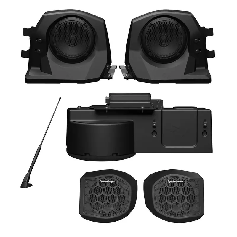 Polaris General Ride Command Rockford Fosgate Stage 4 Rear Speakers & Audio Kit 1