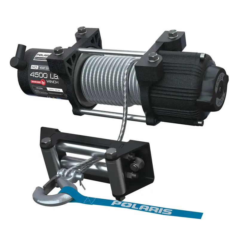 Polaris General Xp 1000 Pro Hd 4500 Lb. Winch With Rapid Rope Recovery 1