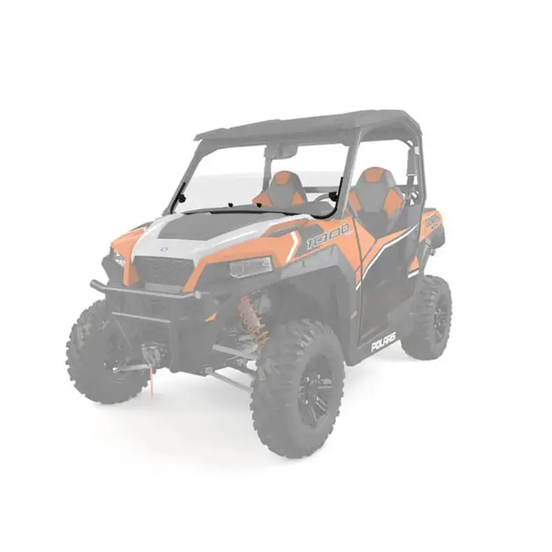 Polaris General Xp 4 1000 Lock & Ride Half Windshield - Poly 1