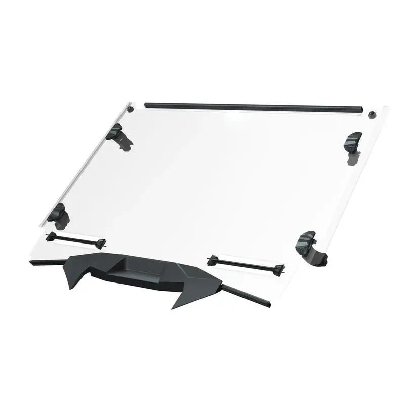 Polaris Hard Coat Poly Lock & Ride Full Vented Windshield  - 4 Seat 1