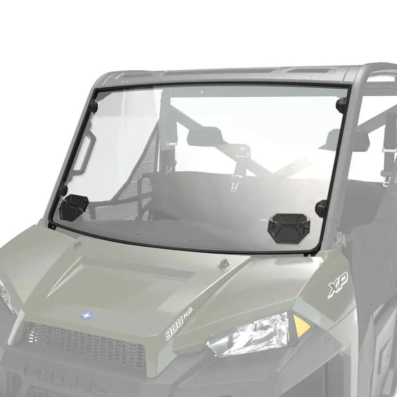 Polaris Lock & Ride Hard Coat Poly Vented Full Windshield 1