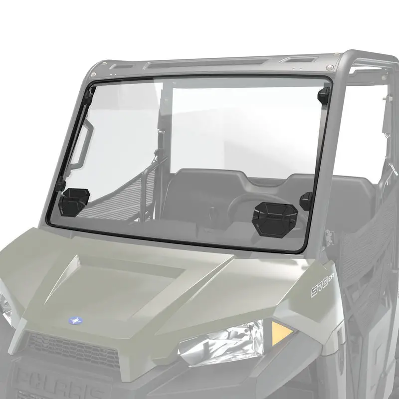 Polaris Lock & Ride Vented Windshield - Hard Coat Poly 2