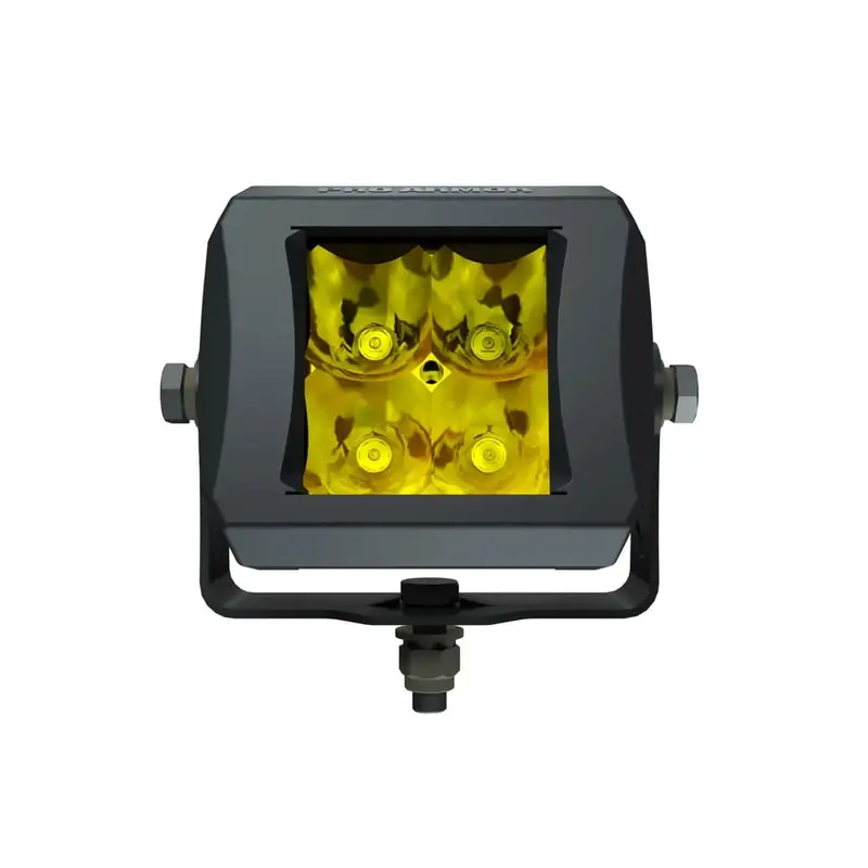 Polaris Pro Armor 2X2" Cube Led Spot Light - Amber 1