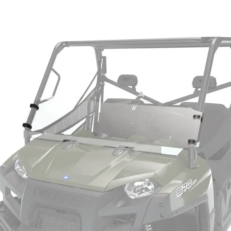 Polaris Ranger 570/800 Lock & Ride Half Windshield - Poly 1