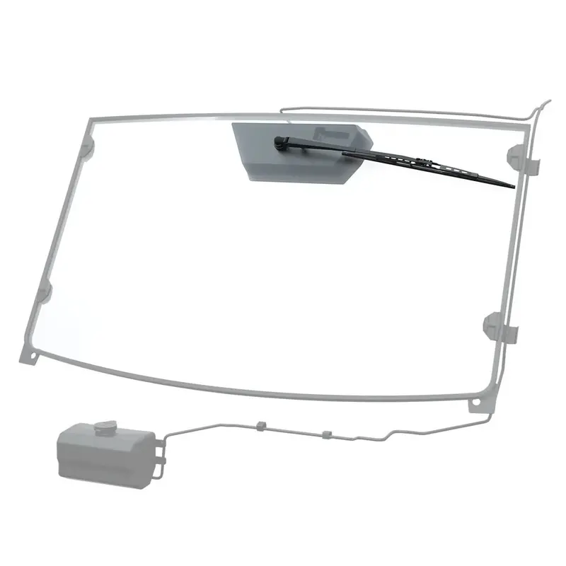 Polaris Ranger Hard Coat Poly Windshield W/ Wiper & Washer Mounting Bracket 1