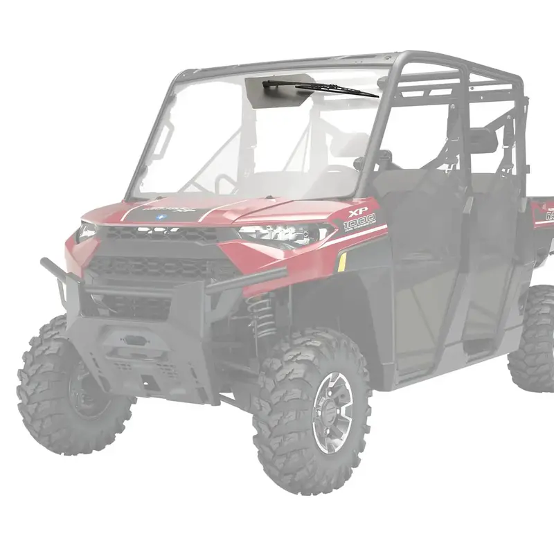 Polaris Ranger Hard Coat Poly Windshield W/ Wiper & Washer Mounting Bracket 2
