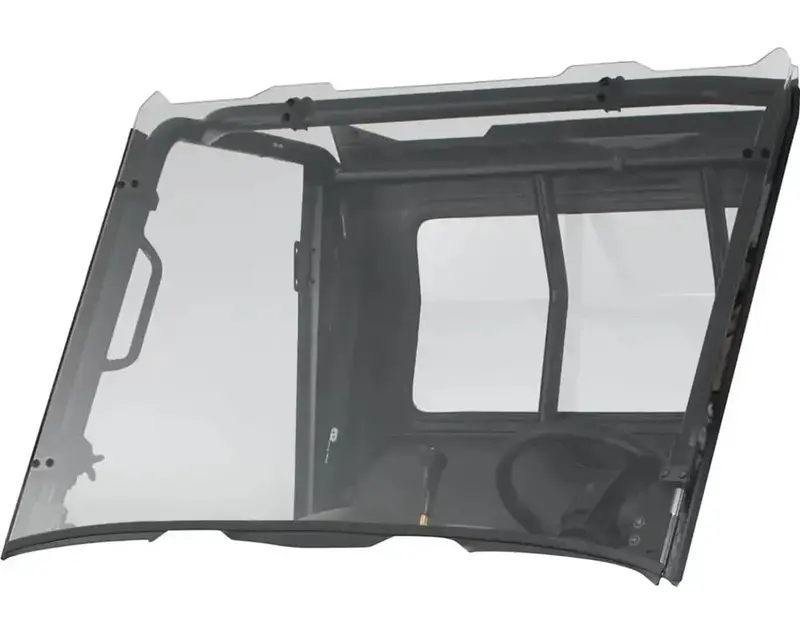 Polaris Ranger Mid-Size Lock & Ride Full Windshield - Hard Coat Poly 1
