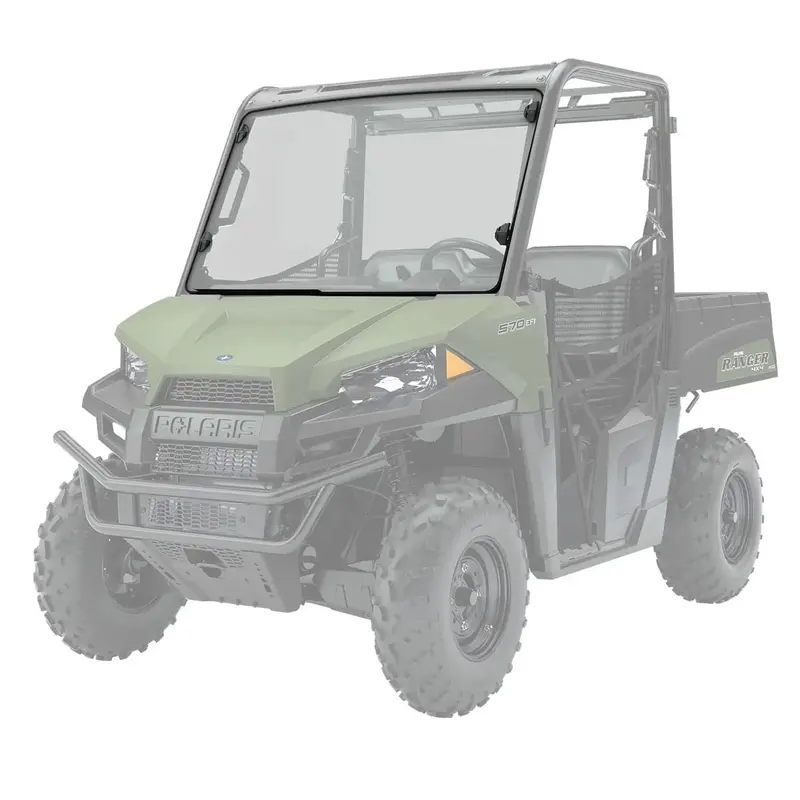 Polaris Ranger Sp 570 Lock & Ride Hard Coat Poly Full Windshield 1