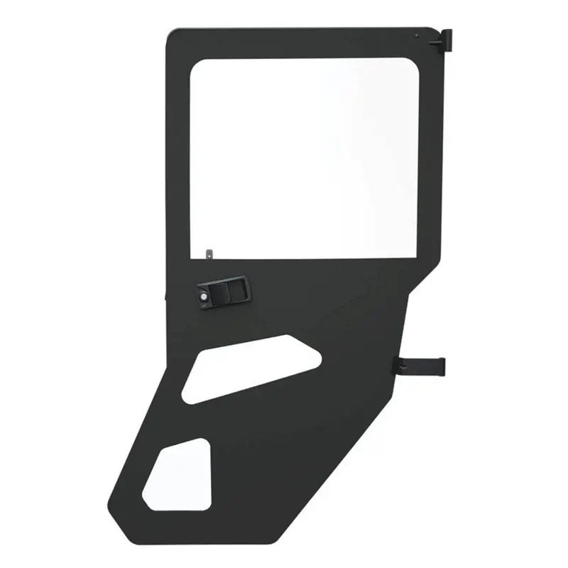 Polaris Ranger Zip Window Rear Canvas Doors - Black 1